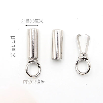 3546 Suéter Sombrero Cuerda Cabeza Botón Pantalones Cintura Cuerda Hebilla Metal Cabeza Ropa Cinturón Cuerda Tope Accesorios