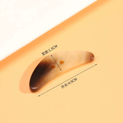 3273★  Resin horns, horns, Japanese buttons, women's coats, trench coats, belts, three-gear mouth buttons, buttons, decorative clothes buttons