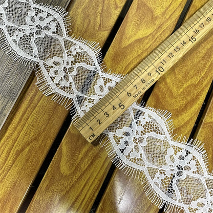 3738 Exquisitas pestañas blancas y negras con encaje para unir ropa, materiales decorativos, bricolaje, escote, mangas, tirantes, ayudas de costura