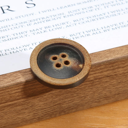 3463★ Botones de cuerno real para hombre, traje, chaqueta, pantalón, botones de alta gama, abrigo de cachemira para mujer, botones negros Daquan