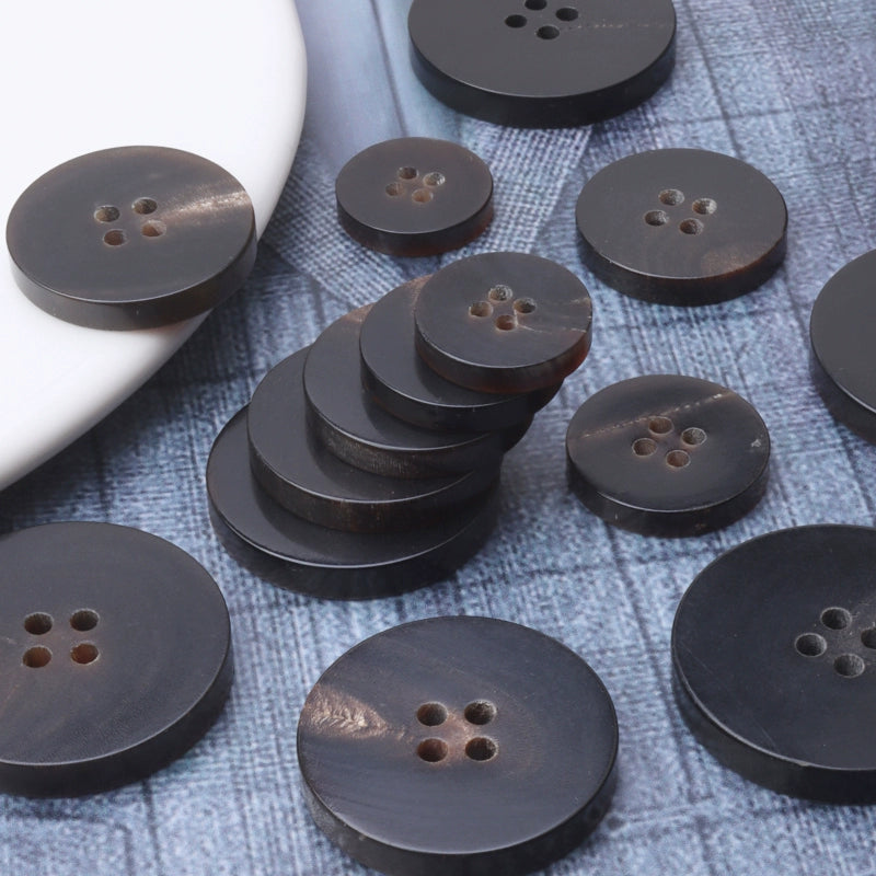 3461★  Real horn buttons round button top women's coat trench coat buttons men's clothes pants suit button accessories