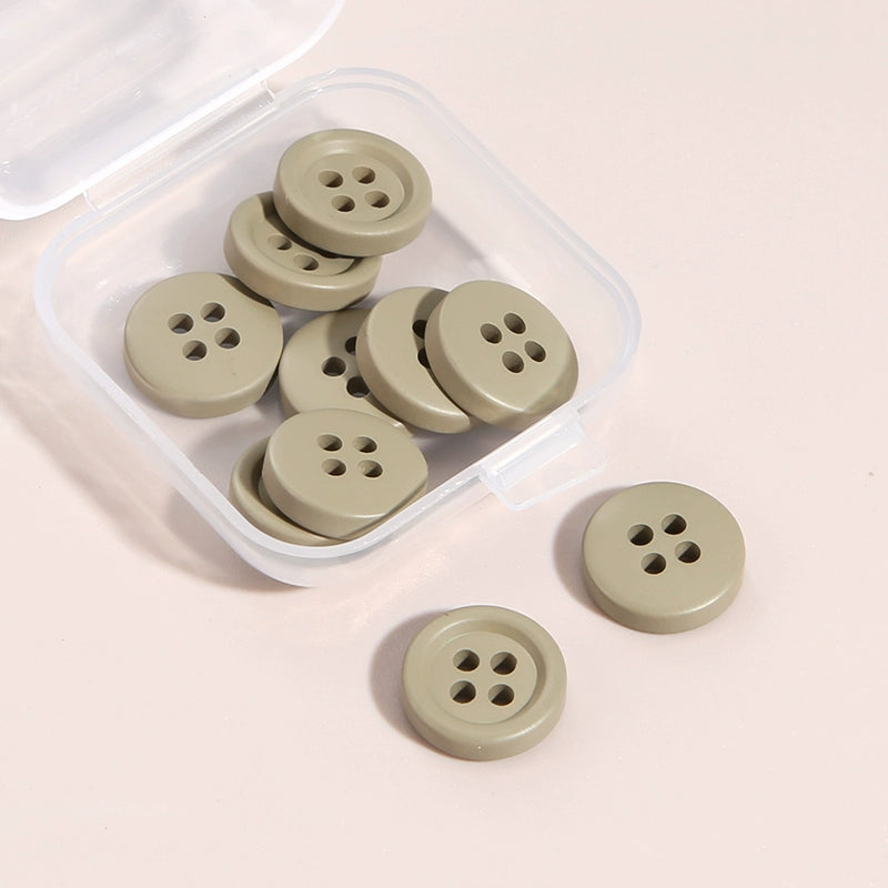 3371★  Four-eye round clothes decorative buttons jacket shirt cardigan shirt buttons high-end fashion top button accessories