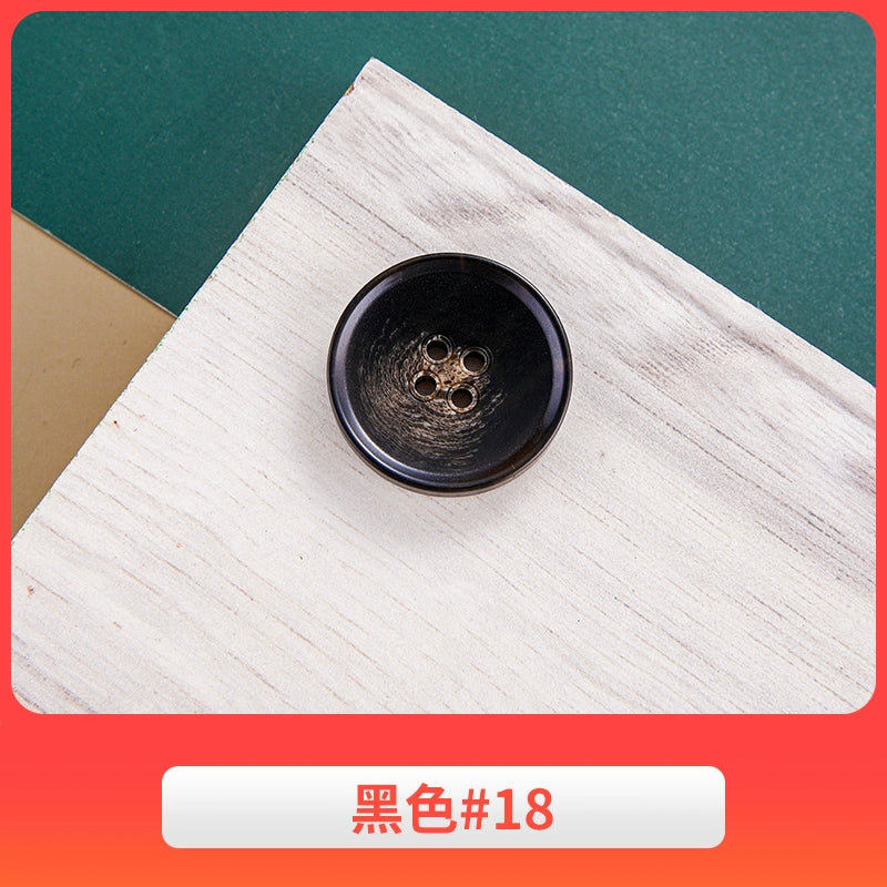 3444★ Gabardina negra con botones redondos para hombre, traje de pantalón, botones versátiles para mujer, ropa de traje