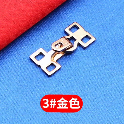 3509★ Botones de visón de metal, ganchos de hebilla, hebillas ocultas, hebillas colgantes, hebillas de cuello de estilo, botones de ropa de abrigo de piel de alta gama