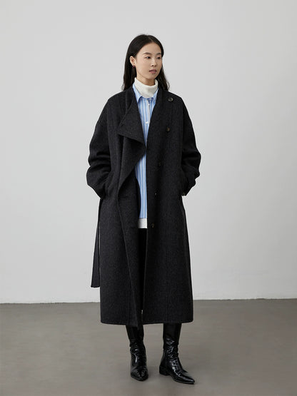 [Camisa de arquitecto] Camisa de rayas azules CAREMIND Chaqueta holgada con temperamento para mujeres que viajan diariamente en primavera y otoño 