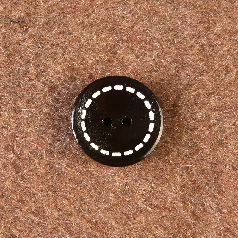 3367★  Round wooden two-eyed clothes decorative buttons men's and women's coats trench coats sweaters tops buttons high-end buttons