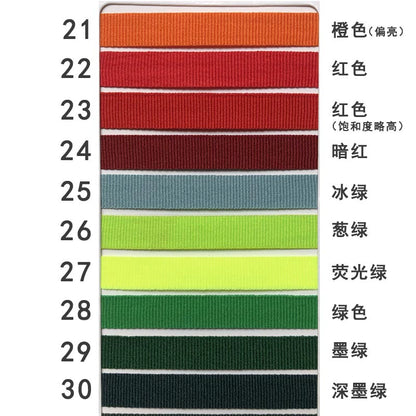 3880 40 colores en stock Tira de presión de borde de cuello de color de 1 cm, material auxiliar, cinta microelástica después de la tira de ribete de grano cruzado, tira lateral de la ropa