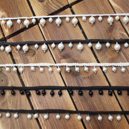 3734★ Colgante Borla Perla Encaje Accesorios Cortina Falda Accesorios Ropa Textiles para el hogar DIY Accesorios Hechos a mano Decoración de ropa
