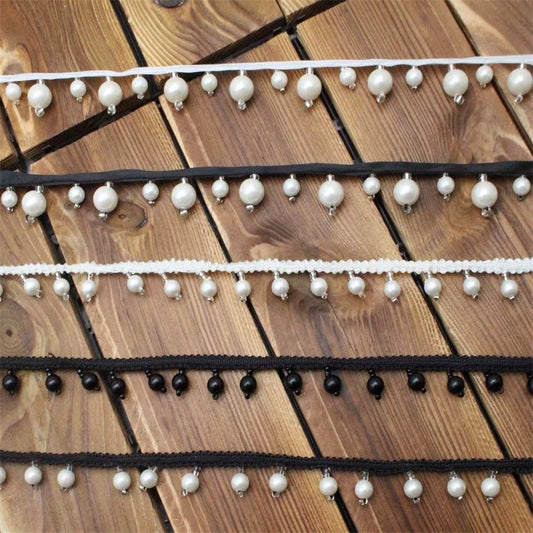 3734★ Colgante Borla Perla Encaje Accesorios Cortina Falda Accesorios Ropa Textiles para el hogar DIY Accesorios Hechos a mano Decoración de ropa