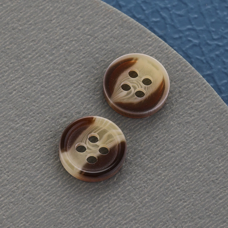 3353★  Shirt buttons white round clothes buttons resin matte shirt buttons men's and women's shirts pattern small buttons