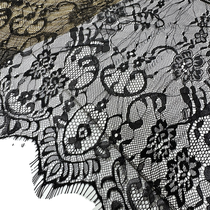 3768 Ancho 35CM Malla unilateral Encaje Flor Borde de pestañas Ropa Vestido de novia Ropa de cama para el hogar Decoración Material de empalme