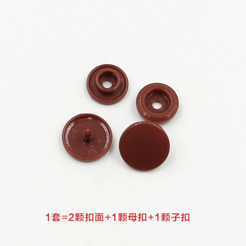 3413★  Plastic four-in-one buckle special button for colored baby clothes, seam-free hidden button, baby buckle nail button, mother and child buckle