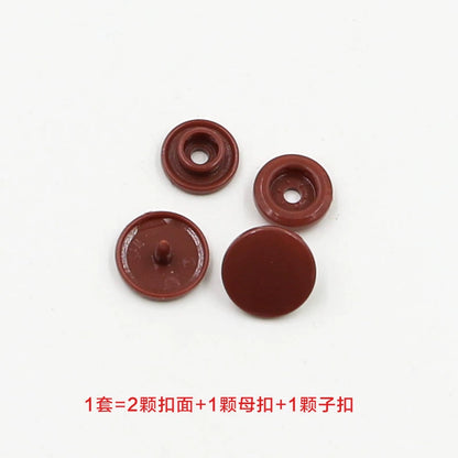 3413★  Plastic four-in-one buckle special button for colored baby clothes, seam-free hidden button, baby buckle nail button, mother and child buckle