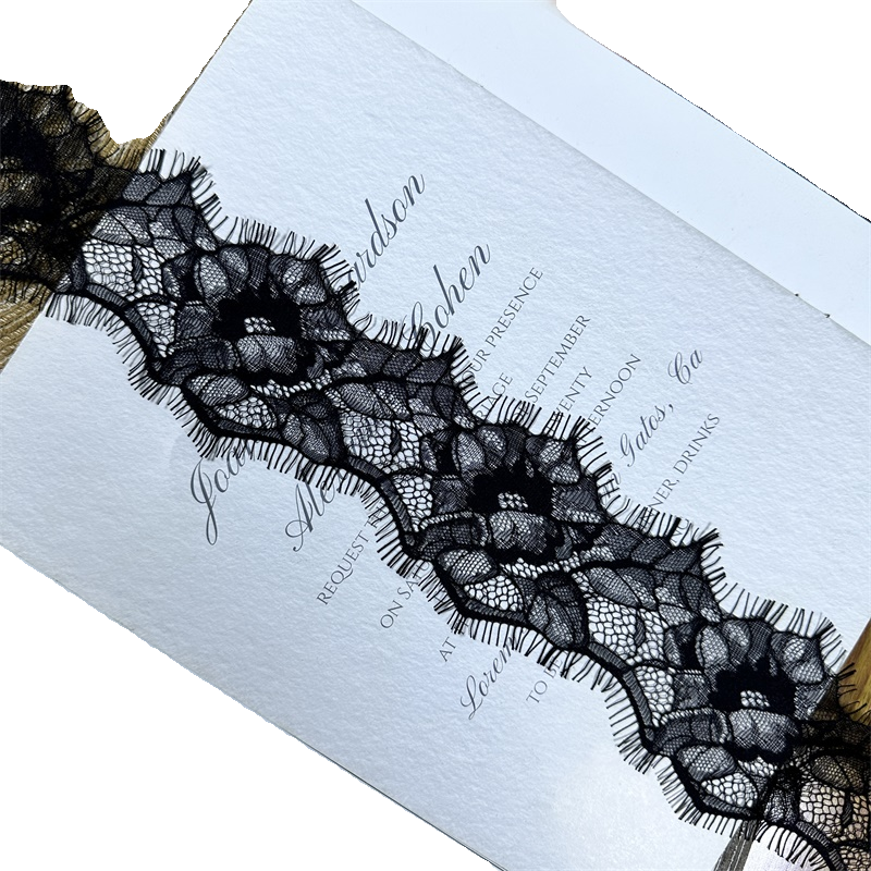 3738 Exquisitas pestañas blancas y negras con encaje para unir ropa, materiales decorativos, bricolaje, escote, mangas, tirantes, ayudas de costura