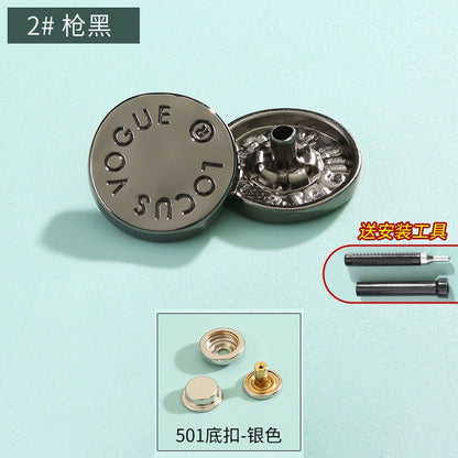 3410★ Boutons pression haut de gamme sans couture pour vêtements pour femmes, boutons mère et enfant, boutons quatre en un, boutons de doudoune, boutons boutons, boutons cachés invisibles.