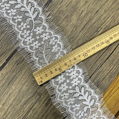 3738 Exquisitas pestañas blancas y negras con encaje para unir ropa, materiales decorativos, bricolaje, escote, mangas, tirantes, ayudas de costura