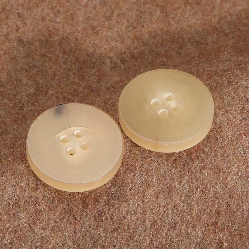 3298★  Round flat horn button men's and women's coat coat high-end button versatile pants fashion suit beige button