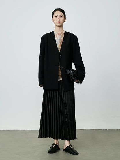 Chemise CAREMIND en maille fine rose et bleu, imprimée tie-dye, à changement progressif, design irrégulier