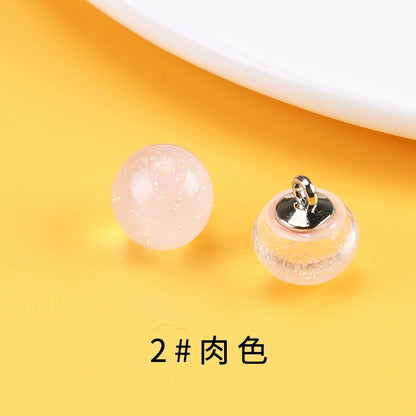 3489★ Camisa Camisa Botón de Cristal Redondo Transparente Superior Botón de Gasa Botón Decorativo Versátil Botón de Mujer de Alta Gama