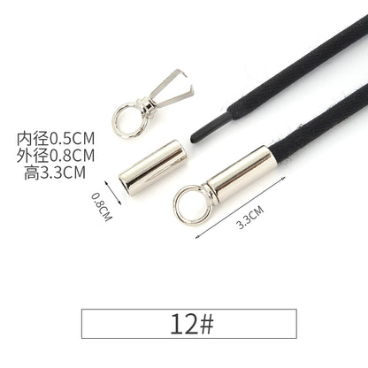 3537★ Suéter Sombrero Cordón Correa Ropa Sombrero Cuerda Pantalones Pantalones Deportivos Accesorios de Metal para la Cabeza Cuerda para la Cabeza Cuerda para la Cintura Cuerda Hebilla