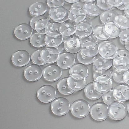 3334★  Button Button Transparent Two Eyes Four Eyes Bread Shirt Fur Collar Mink Shirt Button Clothing Bottom Button Pad Button Small Button