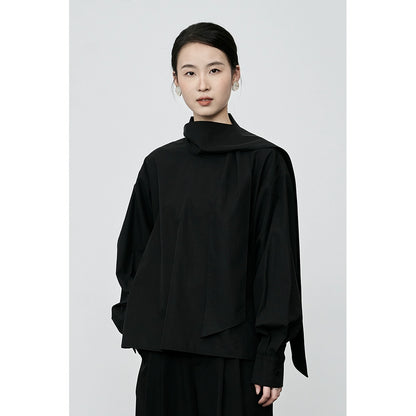 Camiseta de diseño de nicho francés CAREMIND, nueva camiseta de manga larga con efecto reductor de edad para mujer 