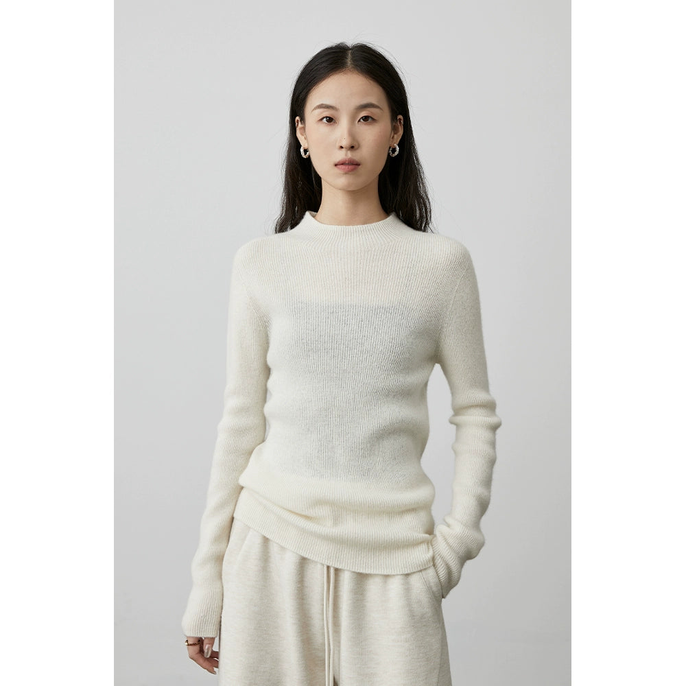 [Seamless series/turtleneck wool bottoming shirt] CAREMIND premium pure cashmere comfortable top autumn and winter