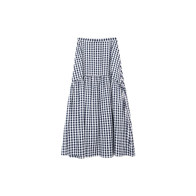 [Oferta especial por tiempo limitado] Conjunto de vestido de verano estilo Hepburn con top con mangas abullonadas y falda tipo paraguas con tirantes en la cintura 