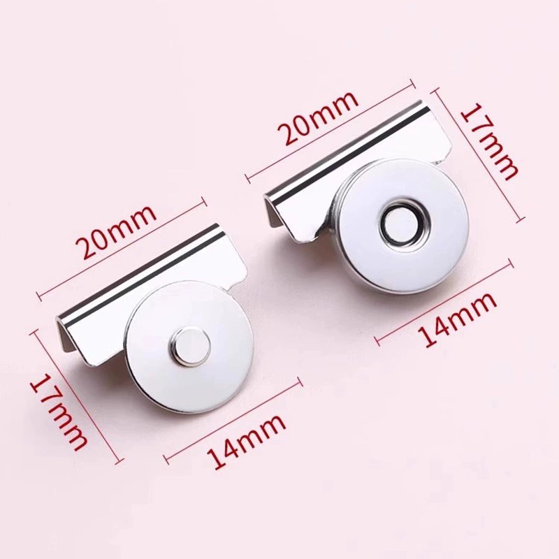 3408★  bag sealing artifact bag fixing buckle strong magnet buckle canvas bag handbag snap buckle seam-free hidden buckle magnetic suction buckle