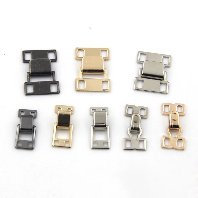 3517★ Hebilla de par de ganchos de collar de metal de alta calidad, hebilla de viento de gancho de collar dorado, hebilla de piel, hebilla de ropa interior, hebilla invisible de abrigo