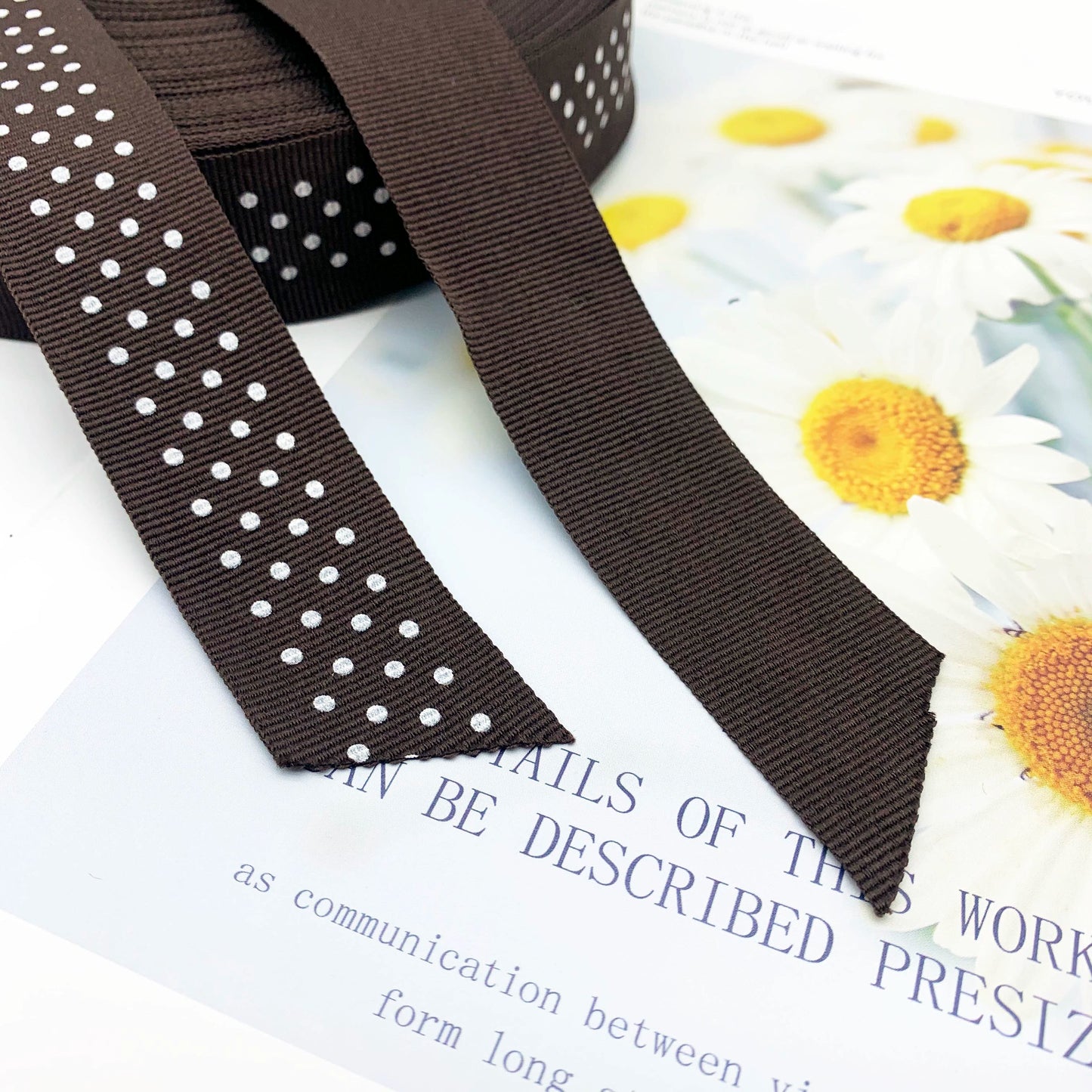 3872 Tira de costura con estampado de lunares de 3 cm para pantalones, borde lateral, accesorios para ropa, textiles para el hogar