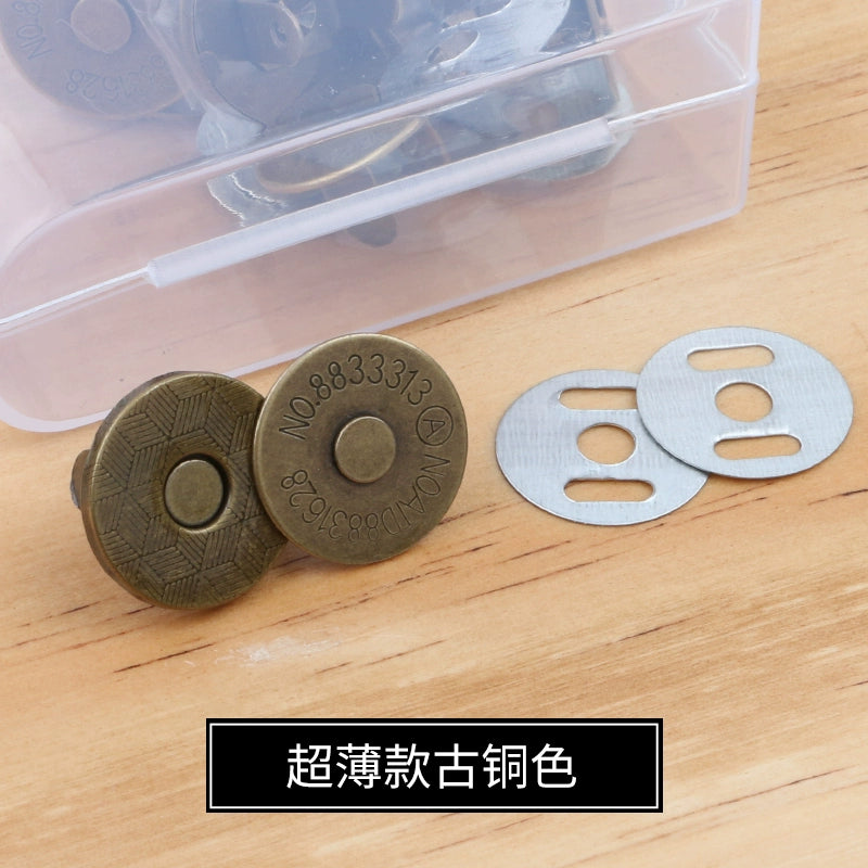 3473★ Hebilla magnética de metal Hebilla magnética Bolso con botón magnético fuerte sin costuras Hebilla de succión Abrigo Botón oculto Accesorios de billetera