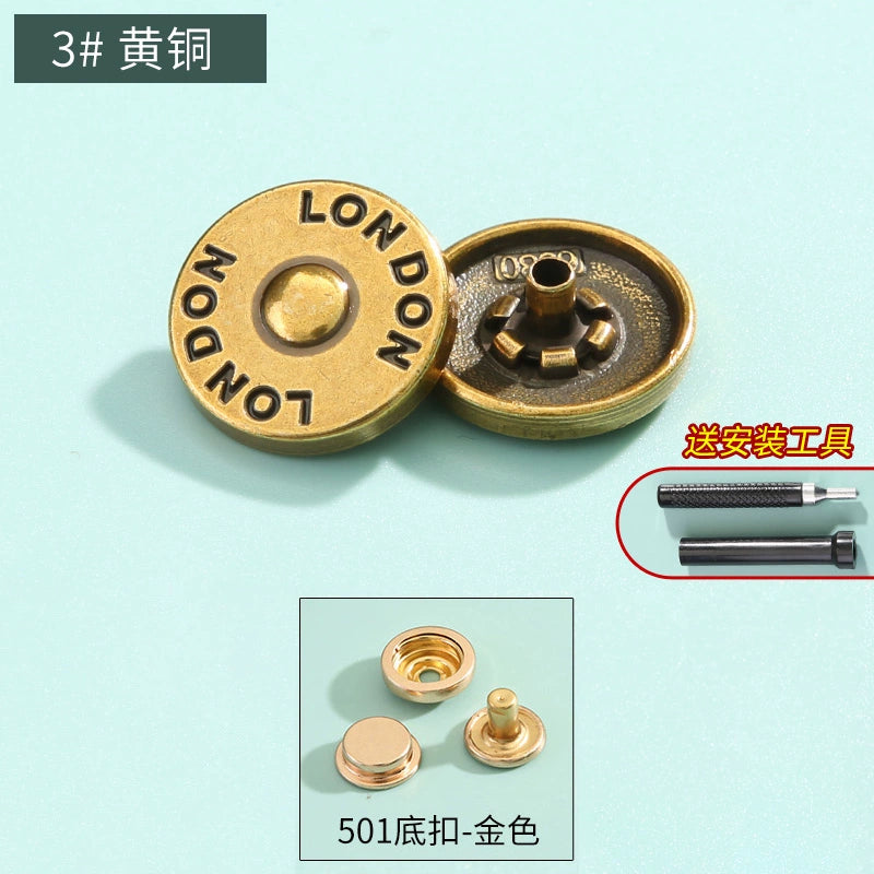 3410★ Boutons pression haut de gamme sans couture pour vêtements pour femmes, boutons mère et enfant, boutons quatre en un, boutons de doudoune, boutons boutons, boutons cachés invisibles.