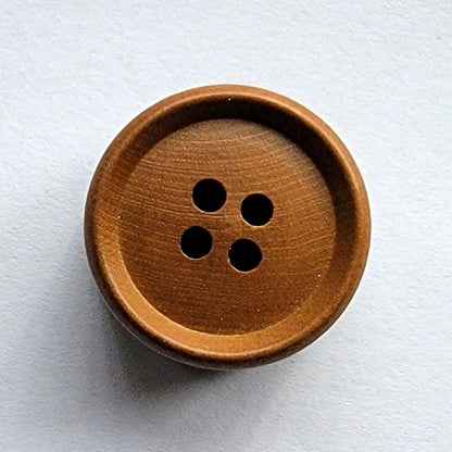 3424★ Botones redondos de madera color caqui para ropa de hombre y mujer, traje, suéter, cárdigan, botones pequeños hechos a mano DIY