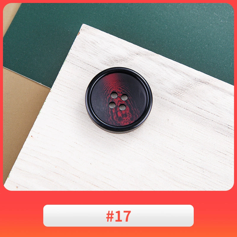 3443★ Botón redondo de resina versátil, botón de abrigo de lana, botón de gabardina para mujer, botón de pantalón de traje para hombre