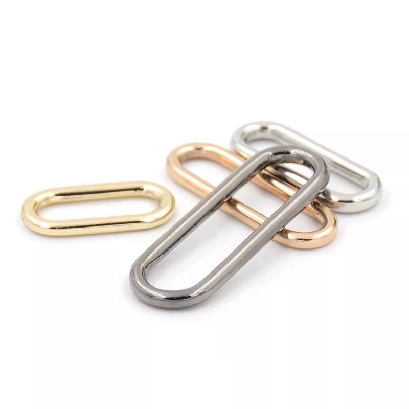 3519★ Hebilla de cinturón de metal con botón dorado ovalado para gabardina de mujer, botón de abrigo, botón de ajuste para bolso de zapato