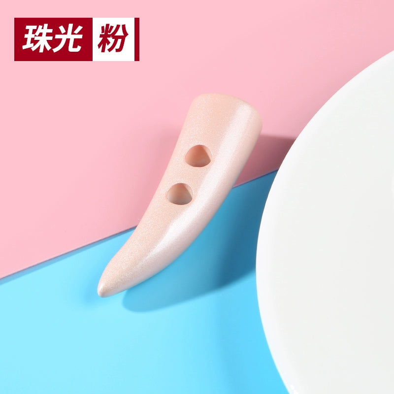 3275★  Pearlescent resin horns, horns, tips, buttons, coat, cashmere wool jacket, buttons, sweater, high-end clothes buttons