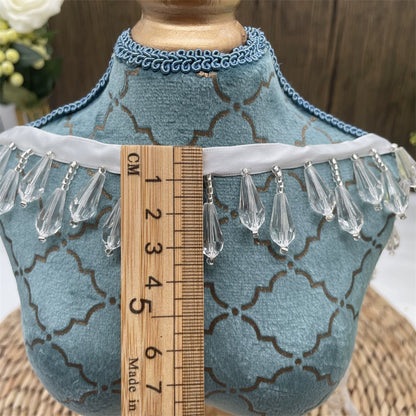 Colgante de cuentas con flecos de encaje, accesorios de industria pesada, materiales decorativos hechos a mano, accesorios de ropa DIY, 3691 ancho 3,5 cm