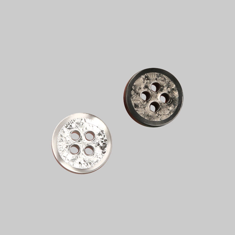 3336★  Shirt Button Resin Black and White Button Shirt Top Decoration High-end Men's and Women's Clothes Sewing Accessories Round Buttons