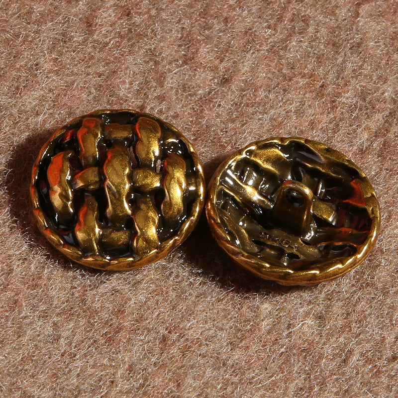 3243★  Bronze round clothes decorative buttons retro personalized high-end buttons accessories coat trench coat sweater jacket buttons