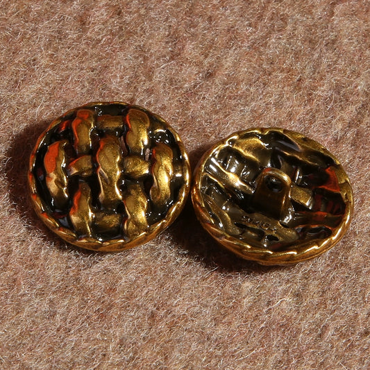 3243★  Bronze round clothes decorative buttons retro personalized high-end buttons accessories coat trench coat sweater jacket buttons