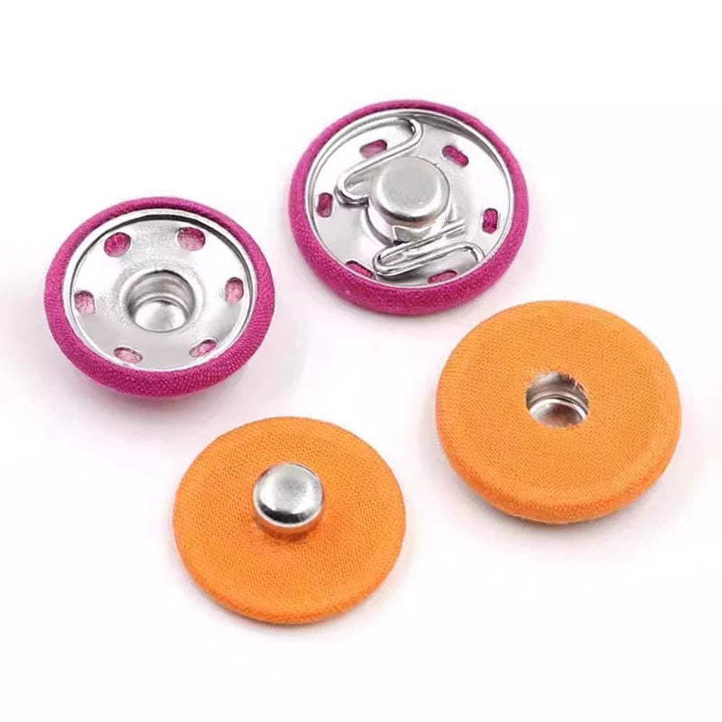 3470★ Botón de tela de color nuevo, botón a presión de metal, botón oculto, botón anti-luz para niños y madres, botón de ropa grande para mujeres, botón de botón.