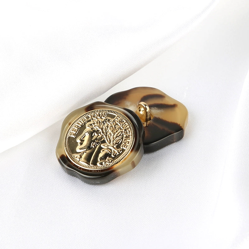 3245★  Special-shaped buttons clothes accessories versatile metal coat buttons men's and women's tops fashion trench coat jacket decorative buttons