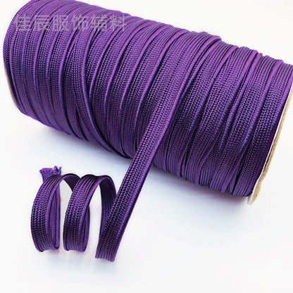 3849 Spot 39 colores 1 cm borde fino cinta maestra de seda brillante tira de brotes ribete cuerda borde incrustado tira cincha accesorios de ropa