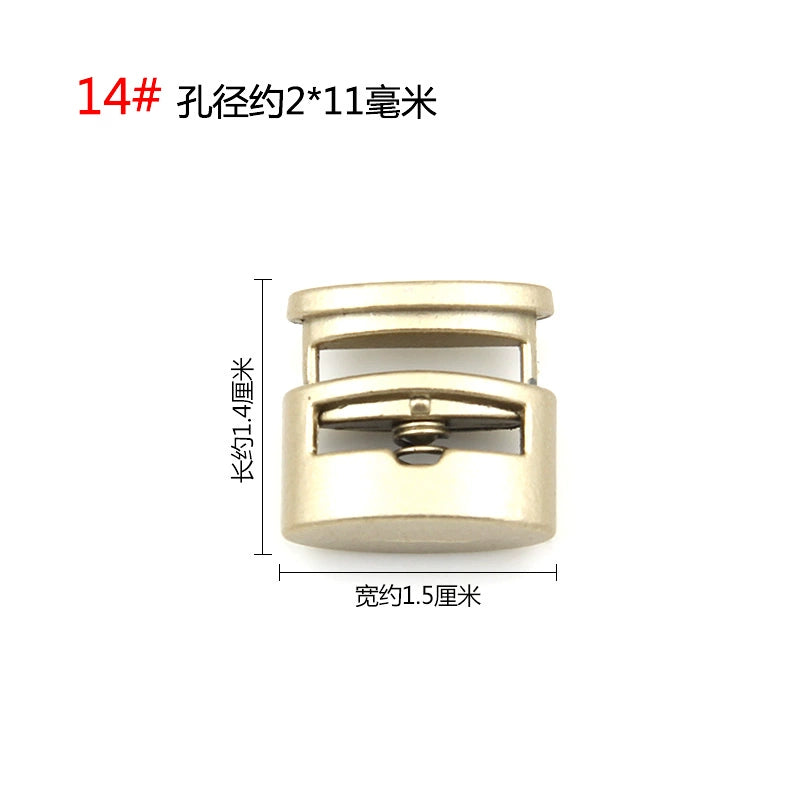 3542★ Hebilla de ajuste de campana de metal, hebilla de resorte de contracción de carga de suéter, hebilla de ajuste elástico, hebilla de cuerda, hebilla de cuerda, hebilla de nariz de cerdo