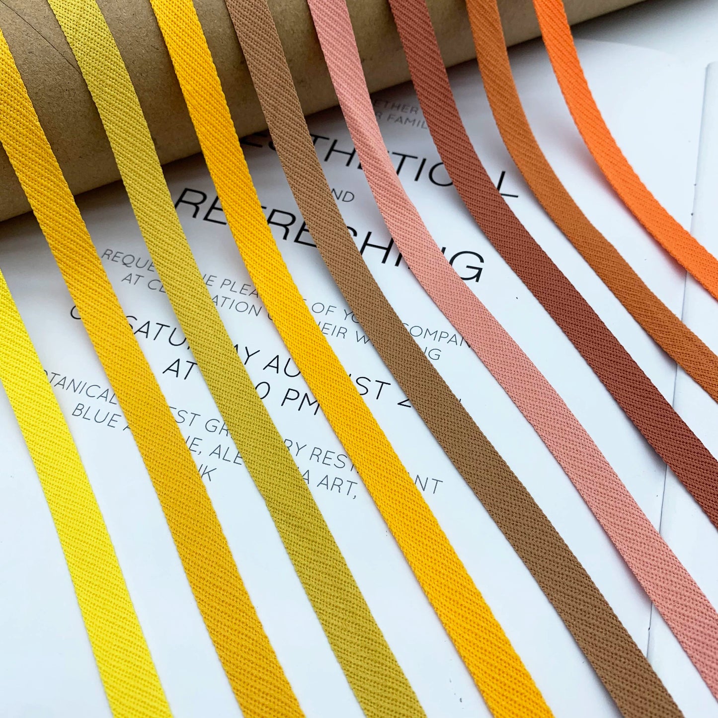 3879 50 colores en stock 1 cm de sarga de color, tira de presión para borde de cuello trasero, accesorios, tira de ribete para escote, tira lateral para ropa