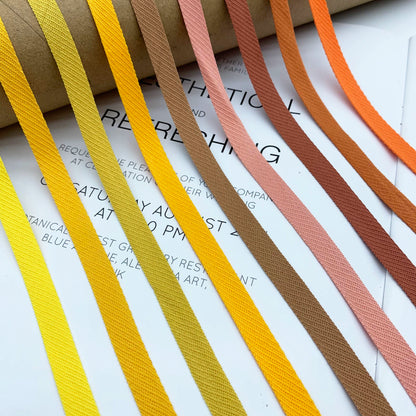 3879 50 colores en stock 1 cm de sarga de color, tira de presión para borde de cuello trasero, accesorios, tira de ribete para escote, tira lateral para ropa
