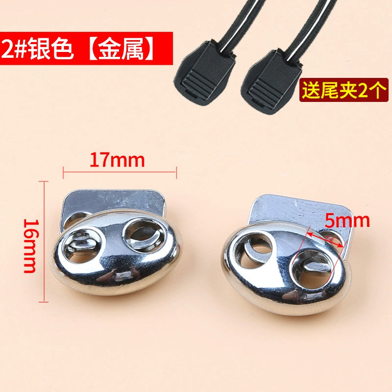 3535★ Botón de hebilla de resorte de metal para pantalones, hebilla de ajuste de banda elástica, cuerda de tope, botón de nariz de cerdo, botón de cierre de pie para pantalones de suéter