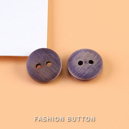 3329★  Fashion blouse buttons clothes cuffs small fragrant decorative buttons high-end cardigan sweater wooden round buttons