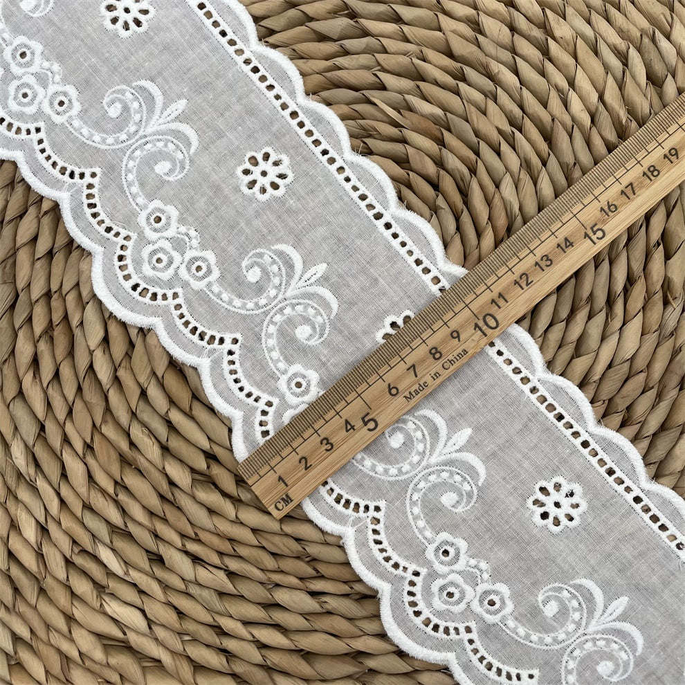 3795 Exquisita tela de algodón étnica retro, tela de encaje bordado, accesorios de ropa DIY, costura de cortinas, tela para el hogar